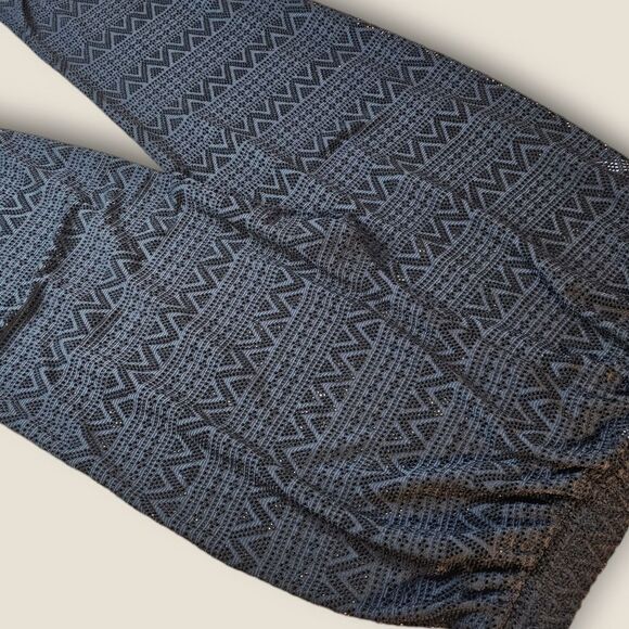 La Vie en Rose Black Sheer Lace Mesh Beach Swim Cover Pants XLarge - Picture 5 of 6